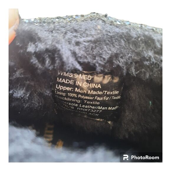 JUICY COUTURE MAREEN GLITTER BLING BOOTS - Picture 4 of 5